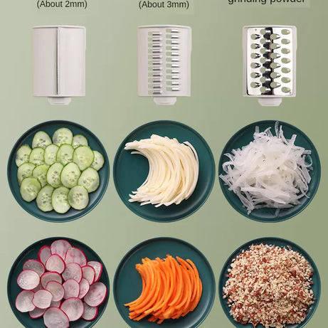 High Quality Multi-Functional Rotary Hand-Held Vegetable Cutter - Oshi.pk - Buy & Sell Online