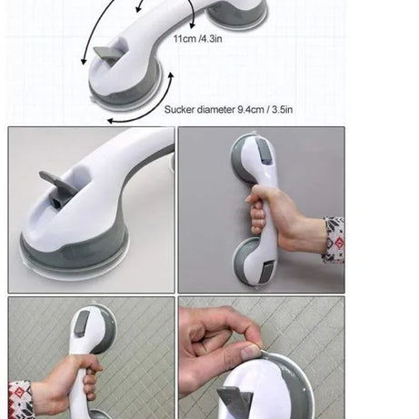 High Quality Safety Helping Handle Anti Slip Support Toilet Bathroom Safe Grab Bar Handle Suction Cup Handrail Grip - Oshi.pk - Buy & Sell Online