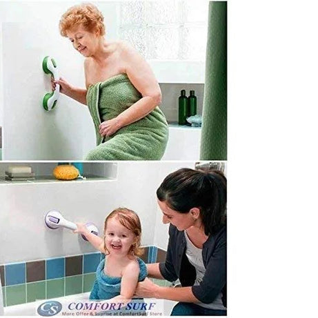 High Quality Safety Helping Handle Anti Slip Support Toilet Bathroom Safe Grab Bar Handle Suction Cup Handrail Grip - Oshi.pk - Buy & Sell Online