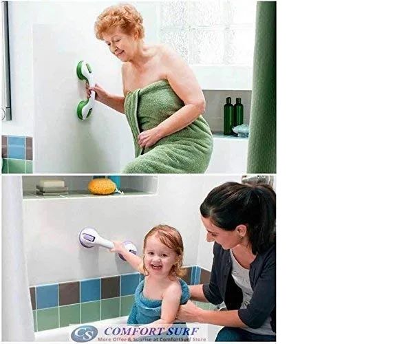 High Quality Safety Helping Handle Anti Slip Support Toilet Bathroom Safe Grab Bar Handle Suction Cup Handrail Grip - Oshi.pk - Buy & Sell Online