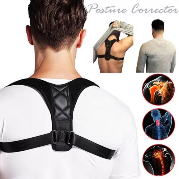 Highly Recommended Adjustable Body Posture Corrector Back Support Belt Spine Shoulder Brace Posture Correction Back Straightener For Men Women - Oshi.pk - Buy & Sell Online