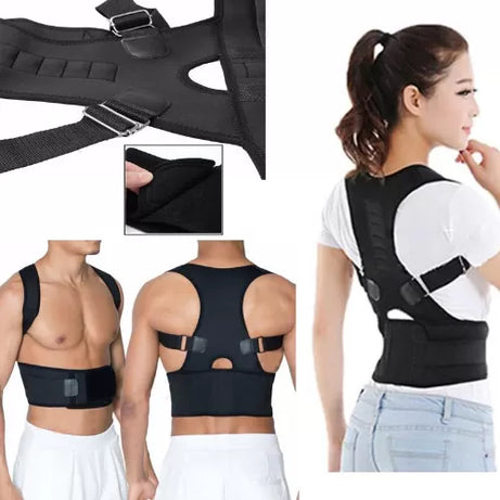 Highly Recommended Magnetic Real Doctor Posture Corrector Therapy Brace Shoulder Back Support Belt for Men Women Back Neck Shoulder Straight Corrector - Oshi.pk - Buy & Sell Online