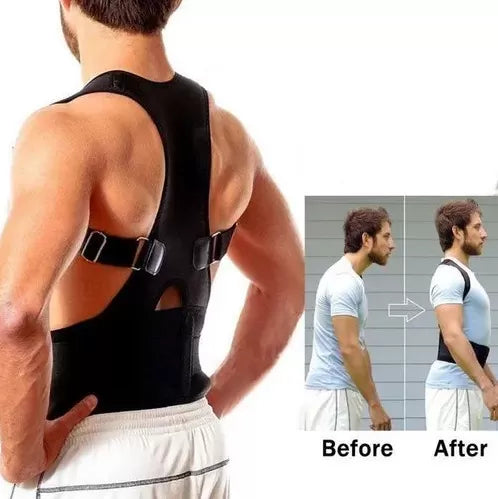 Highly Recommended Magnetic Real Doctor Posture Corrector Therapy Brace Shoulder Back Support Belt for Men Women Back Neck Shoulder Straight Corrector - Oshi.pk - Buy & Sell Online