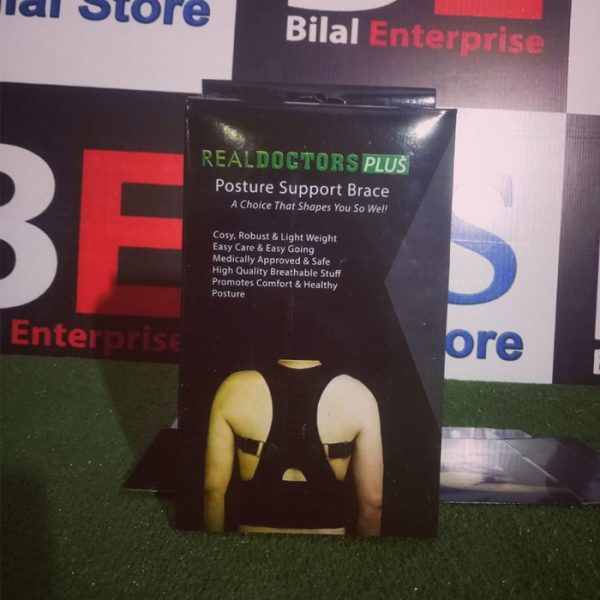 Highly Recommended Real Doctor Posture Corrector Therapy Brace Shoulder Back Support Belt For Men Women Back Neck Shoulder Straight Corrector - Oshi.pk - Buy & Sell Online