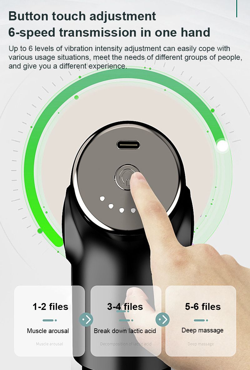 Histro Massage Electric Massager Mini Fascial Gun Body Muscle Massager for Back Pain Portable Handheld Electric Back Massager for Pain Relief Deep Mus - Oshi.pk - Buy & Sell Online