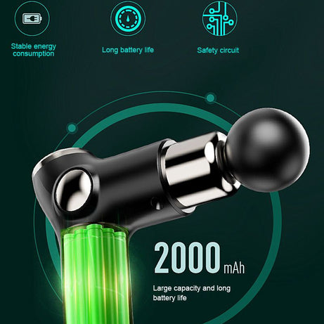 Histro Massage Electric Massager Mini Fascial Gun Body Muscle Massager for Back Pain Portable Handheld Electric Back Massager for Pain Relief Deep Mus - Oshi.pk - Buy & Sell Online