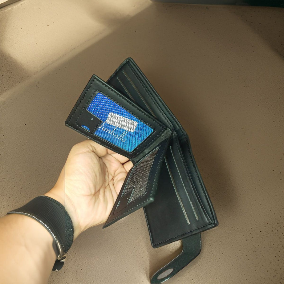 Honda LOGO Leather Wallet Men Classic Soft Purse Coin Pocket Credit Card Holder - Oshi.pk - Buy & Sell Online