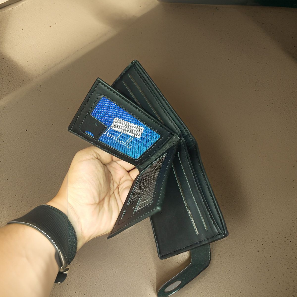 Honda LOGO Leather Wallet Men Classic Soft Purse Coin Pocket Credit Card Holder - Oshi.pk - Buy & Sell Online