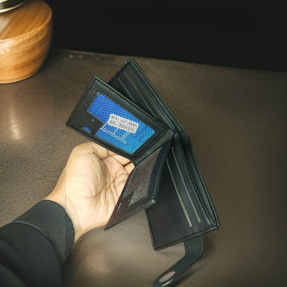 Honda LOGO Leather Wallet Men Classic Soft Purse Coin Pocket Credit Card Holder - Oshi.pk - Buy & Sell Online