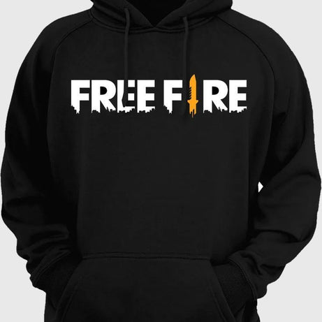 Hoodies For Men & Boy FREEFIRE Printed Kangaroo Pocket Drawstring Pullovers Clothing Long Sleeves Export Quality Winter Wear - Oshi.pk - Buy & Sell Online