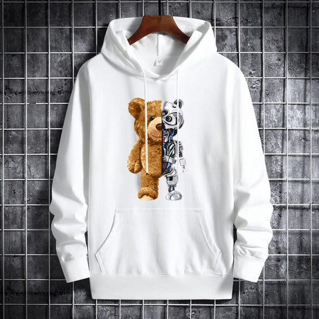 Reboot bear Hoodies For Men & Boy Printed Kangaroo Hoodie Pocket Drawstring Pullovers Clothing Long Sleeves Export Quality Winter Wear - Oshi.pk - Buy & Sell Online