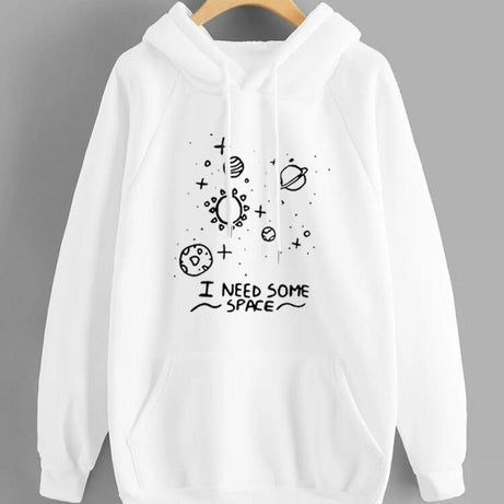 Hoodies For WOMEN & GIRL I NEED SOME Printed Kangaroo Pocket Drawstring Pullovers Clothing Long Sleeves Export Quality Winter Wear - Oshi.pk - Buy & Sell Online