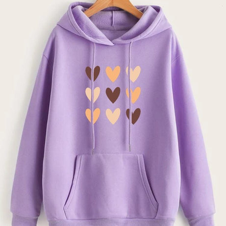 Hoodies For WOMEN & GIRL MULTI HARD Printed Kangaroo Pocket Drawstring Pullovers Clothing Long Sleeves Export Quality Winter Wear- - Oshi.pk - Buy & Sell Online