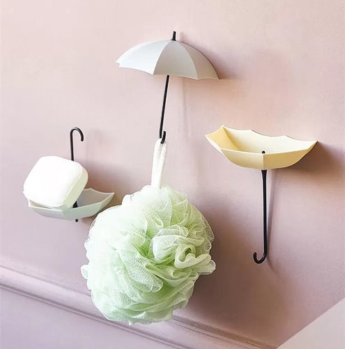 Hook For Hanging 3 Pcs Umbrella Hook Storage Hook Up Colorful Wall Mount Key Holder Rack Hanging Hooks - Oshi.pk - Buy & Sell Online