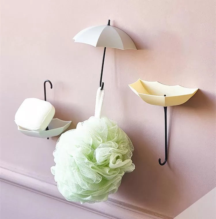 Hook For Hanging 3 Pcs Umbrella Hook Storage Hook Up Colorful Wall Mount Key Holder Rack Hanging Hooks - Oshi.pk - Buy & Sell Online