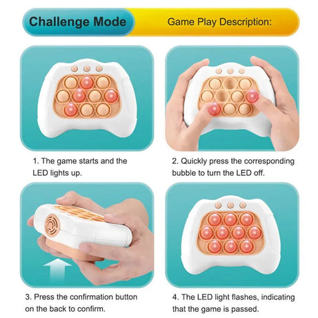 Hot Pop Quick Push Bubbles Game Console Funny Whac-A-Mole Competition Games For Kids Boys And Girls Adult Fidget Anti Stress Toy - Oshi.pk - Buy & Sell Online