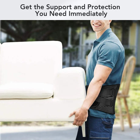 Hot Sale Back Braces Waist Belt Men Women Work Lower Back Pain Relief Breathable Anti-skid Spine Lumbar Support Belt - Oshi.pk - Buy & Sell Online