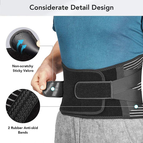 Hot Sale Back Braces Waist Belt Men Women Work Lower Back Pain Relief Breathable Anti-skid Spine Lumbar Support Belt - Oshi.pk - Buy & Sell Online