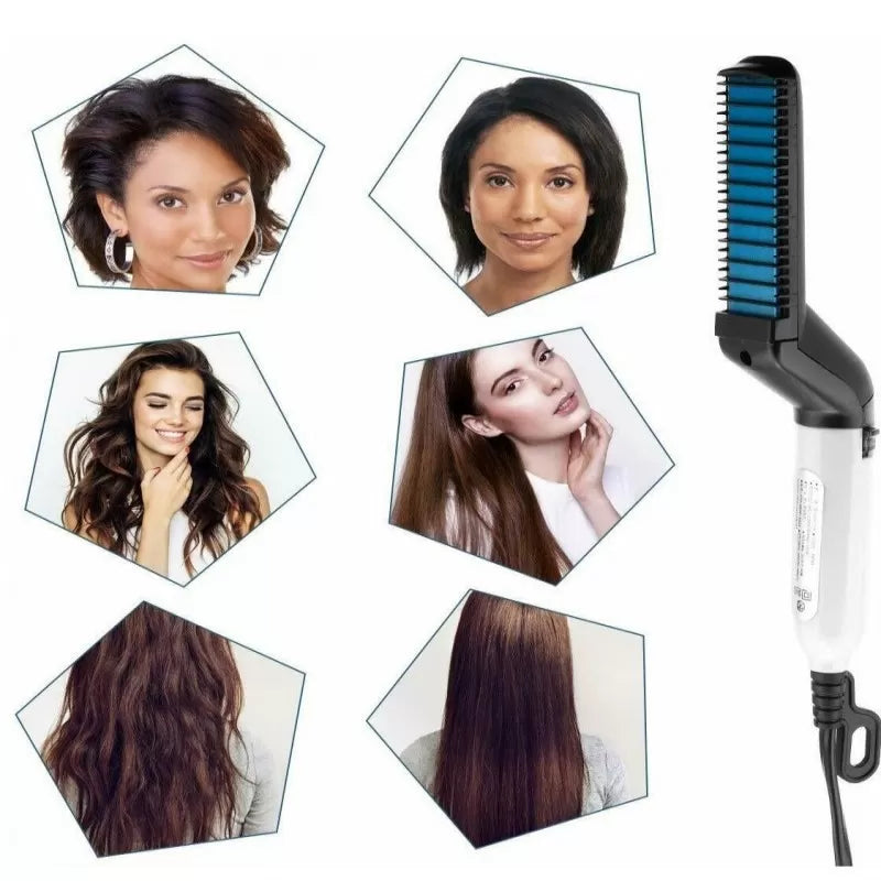 Hot Selling Electric Hair Beard Straightener for men Multifunctional Beard Comb beautiful hair tool Straightner Stratner - Oshi.pk - Buy & Sell Online