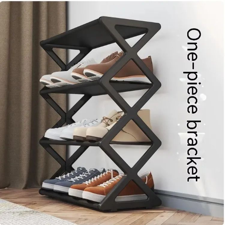 Household Simple Multi 3layer Space Saving Xshaped Shoe Rack Multi Functional Assembly Shoe Cabinet Dust Proof Storage Rack - Oshi.pk - Buy & Sell Online