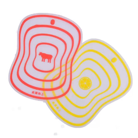 Household Transparent Vegetable Chopping Board Creative Non-slip Surface Plastic Size 20x14CM - Oshi.pk - Buy & Sell Online