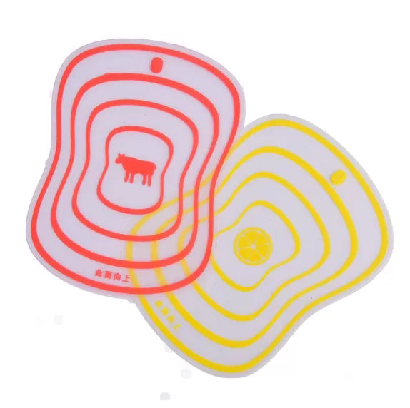 Household Transparent Vegetable Chopping Board Creative Non-slip Surface Plastic Size 20x14CM - Oshi.pk - Buy & Sell Online