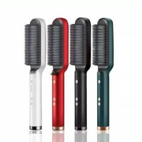 HQT-909B Hair Straightener - Ceramic Heated Hair Brush - Oshi.pk - Buy & Sell Online