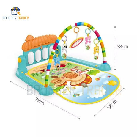 Huanger - 3 In 1 Newborn Baby Toddler Play Gym Piano Fitness Rack Mat - Oshi.pk - Buy & Sell Online