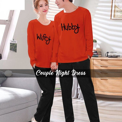 Huby Wife Full Sleeves Couple Night Dress - Oshi.pk - Buy & Sell Online