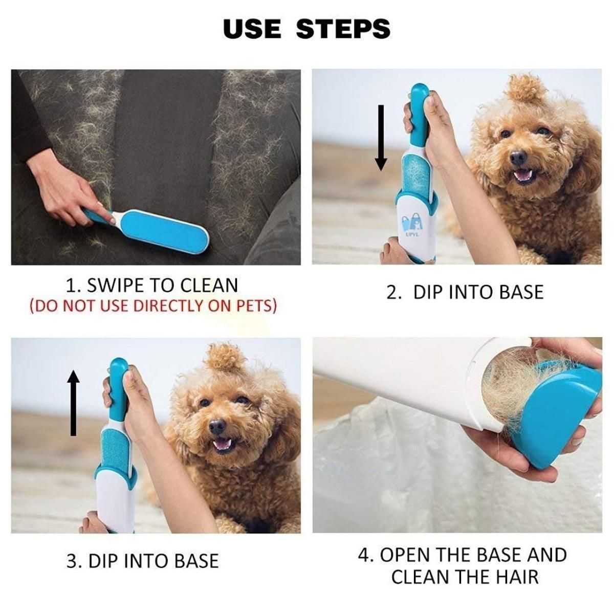 Hurricane Furr Wizard Pets Hair & Lint Remover Magic Cloth Fabric Brush, As Seen On Tv - Oshi.pk - Buy & Sell Online