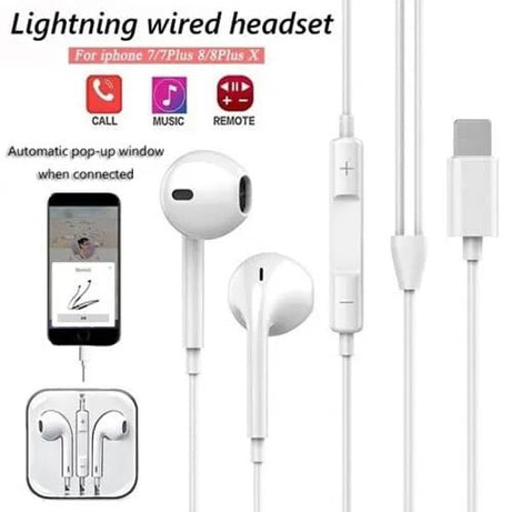I Phone Pop Up Window Lightning HeadSet Handsfree - Oshi.pk - Buy & Sell Online