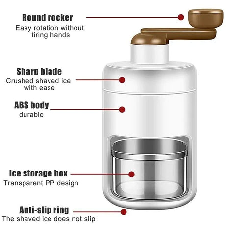 Ice Crusher Machine For Home Manual Ice Shaver Crushed Ice Maker Shaver - Oshi.pk - Buy & Sell Online