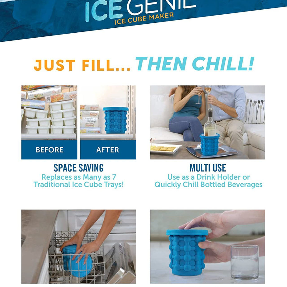Ice Genie Ice Cube Maker -The Revolutionary Space Saving Ice Cube Maker - Oshi.pk - Buy & Sell Online