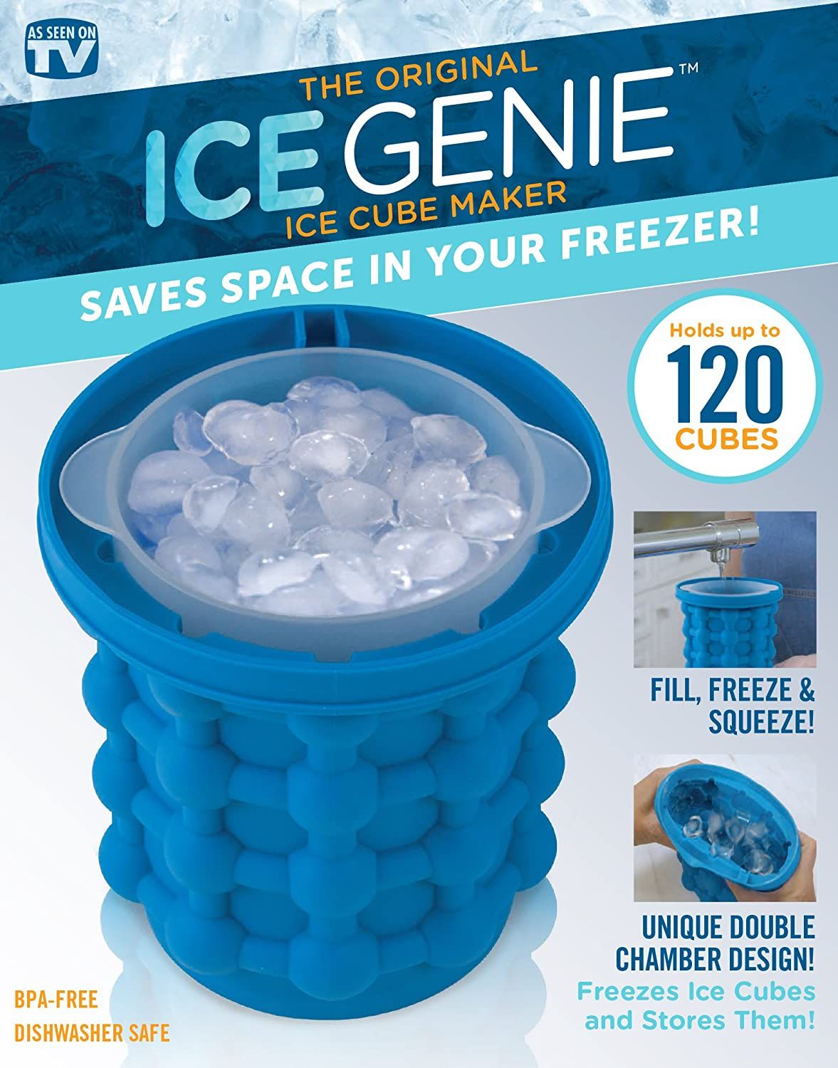Ice Genie Ice Cube Maker -The Revolutionary Space Saving Ice Cube Maker - Oshi.pk - Buy & Sell Online