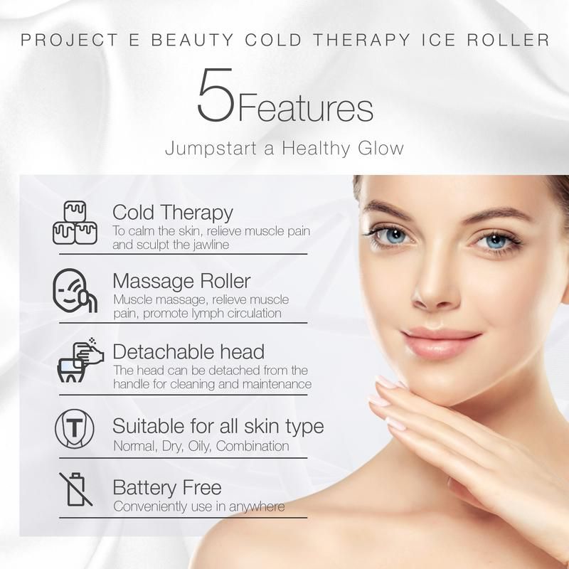 Ice Roller Massager Handheld Anti-wrinkles Face Skin Smooth Body Cool Massage Device - Oshi.pk - Buy & Sell Online