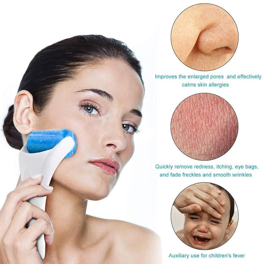 Ice Roller Massager Handheld Anti-wrinkles Face Skin Smooth Body Cool Massage Device - Oshi.pk - Buy & Sell Online