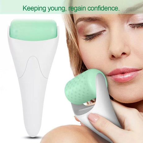 Ice Roller Skin Cool Derma for Face Body Massager Puffiness Migraine Pain Relief and Minor Injury - Oshi.pk - Buy & Sell Online