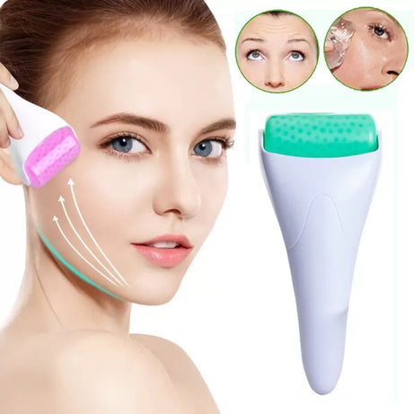 Ice Roller Skin Cool Derma for Face Body Massager Puffiness Migraine Pain Relief and Minor Injury - Oshi.pk - Buy & Sell Online