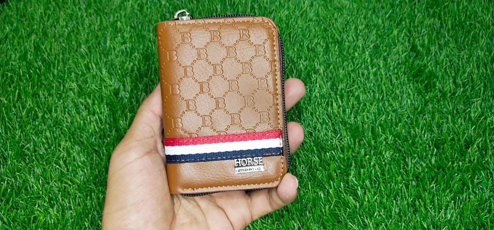 IMPERIAL HORSE FULL ZIPPER LEATHER CARD HOLDER WALLET FOR MEN'S - Oshi.pk - Buy & Sell Online