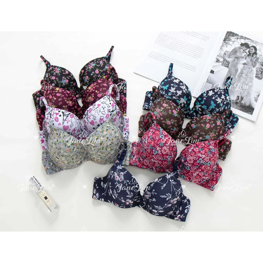 Imported Best Quality Flower Print Bras for Women/Girls