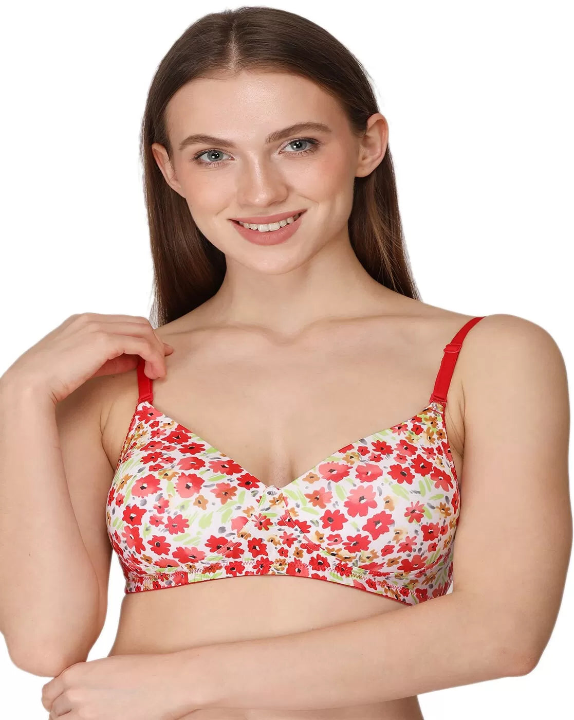3 x Imported Best Quality Printed Non Padded Bras for Women/Girls