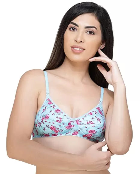 3 x Imported Best Quality Printed Non Padded Bras for Women/Girls