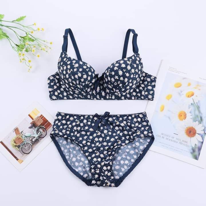 Imported Best Quality Push-up Printed Bras & Panty Set for Women/Girls - Oshi.pk - Buy & Sell Online