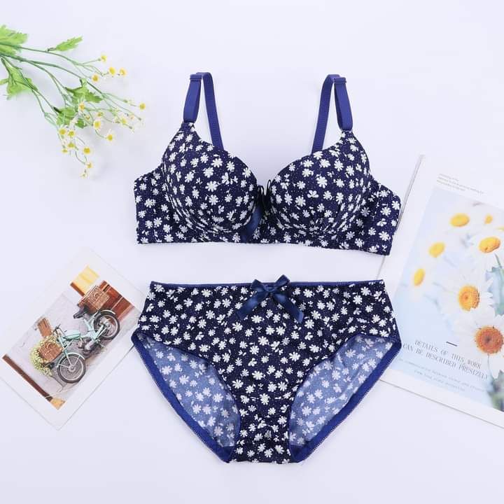 Imported Best Quality Push-up Printed Bras & Panty Set for Women/Girls - Oshi.pk - Buy & Sell Online