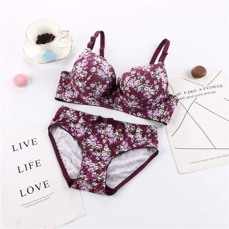 Imported Best Quality Push-up Printed Bras & Panty Set for Women/Girls - Oshi.pk - Buy & Sell Online