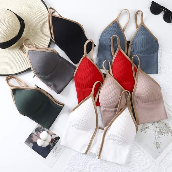 Imported Best Quality Sport Zipper Bras for Women/Girls - Oshi.pk - Buy & Sell Online