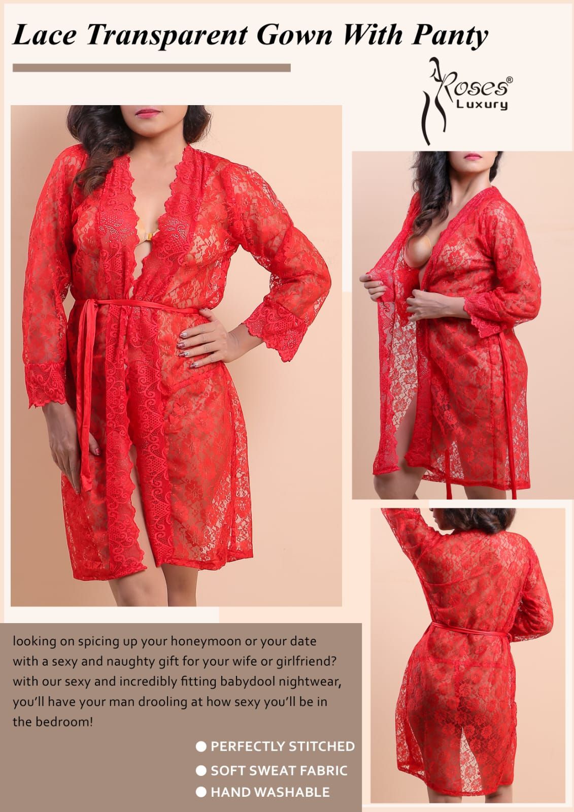 2 PCS Nighty net gown & Painty - Oshi.pk - Buy & Sell Online