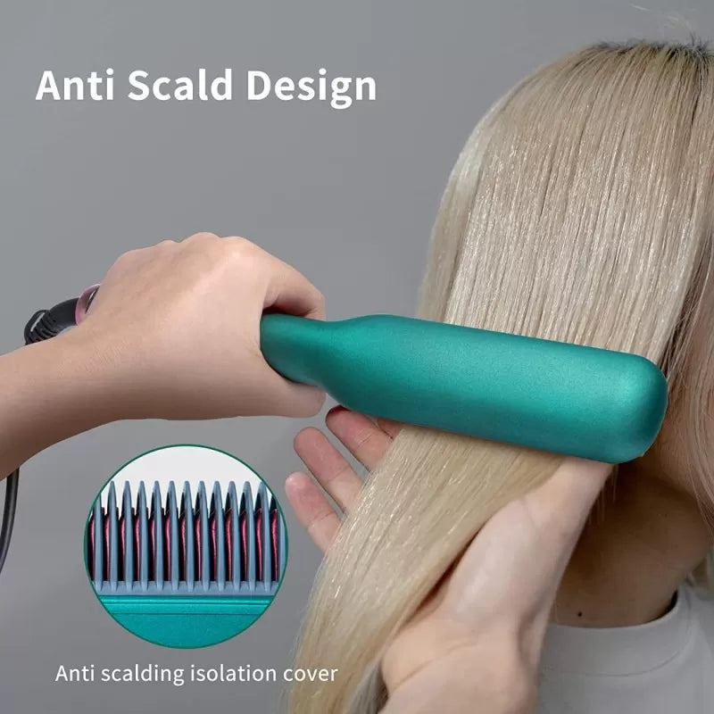 Imported Hair Straightening Brush Comb Portable Men Beard Straightener Electric Heated Comb For Girl & Men - Oshi.pk - Buy & Sell Online