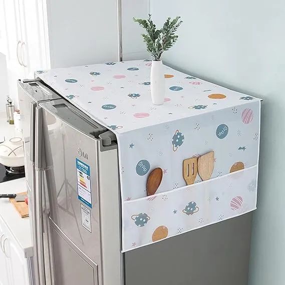 imported Refrigerator Cover Top Dust proof Windscreen Covers for Top Decorative Fridge Cover for Washing Machines Dryers for Friends Neighbors Random - Oshi.pk - Buy & Sell Online