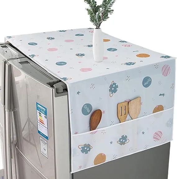 imported Refrigerator Cover Top Dust proof Windscreen Covers for Top Decorative Fridge Cover for Washing Machines Dryers for Friends Neighbors Random - Oshi.pk - Buy & Sell Online